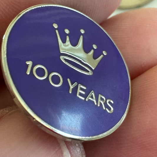 100 Years Hallmark Cards Logo Lapel Pin Tie Tack Crown