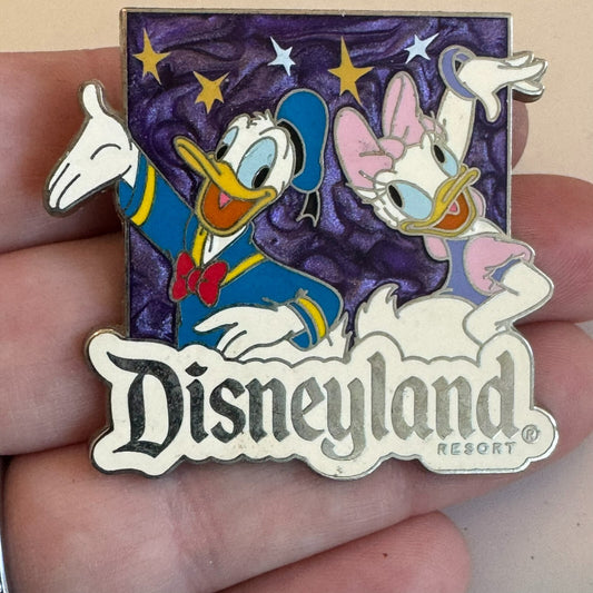 2014 AAA Disneyland Donald Daisy Duck Lapel Pin