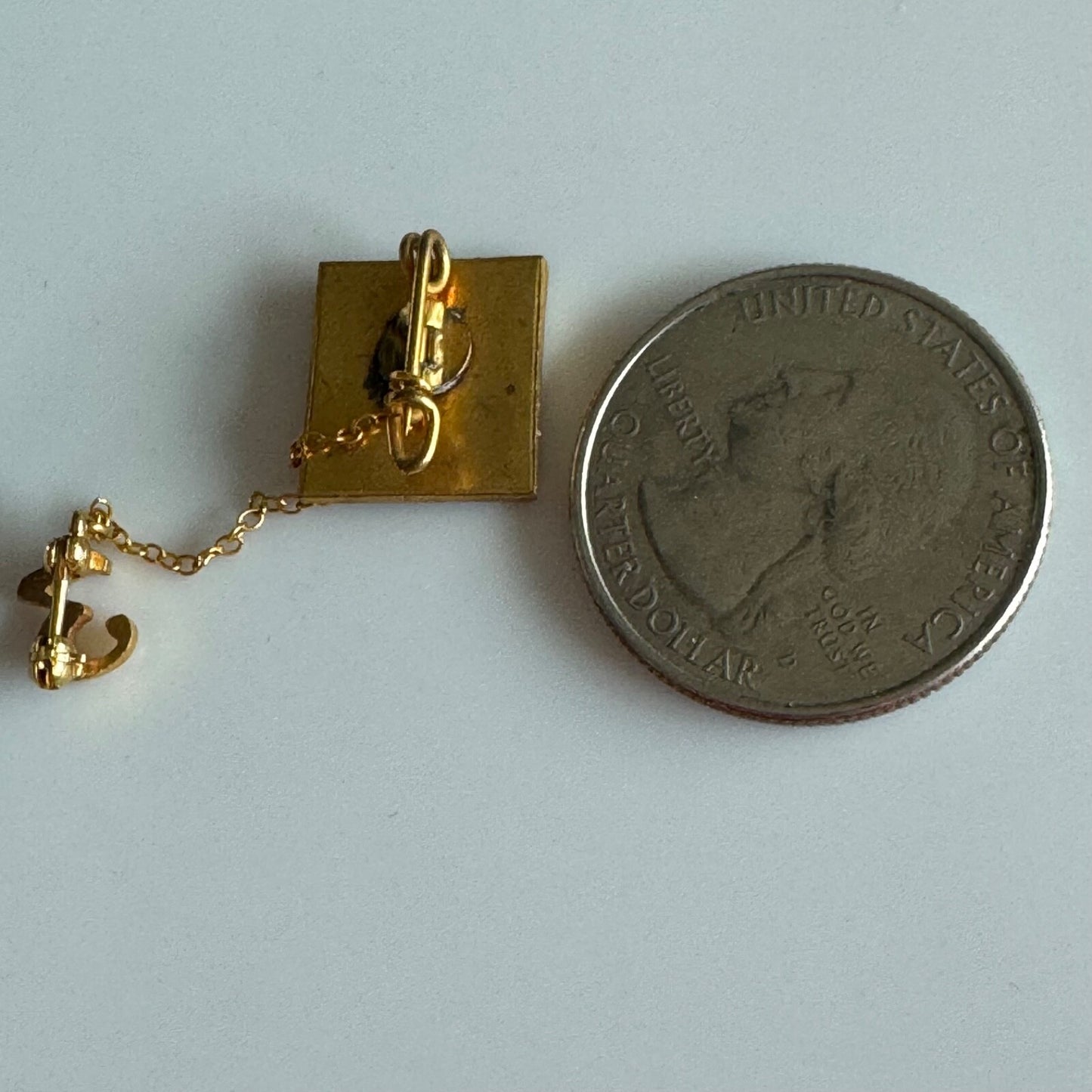 Vtg 4th Infantry Regiment Army Sweetheart Alumni Pin 3 Device Pin Tie Tack Rare