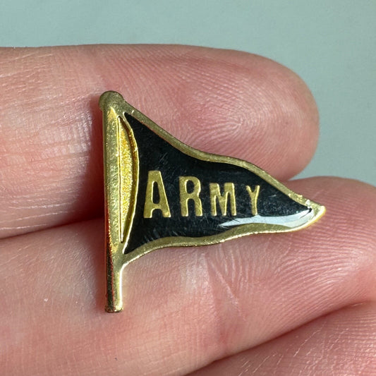 Vintage United States Military Academy USMA Army Pennant Flag Lapel Pin