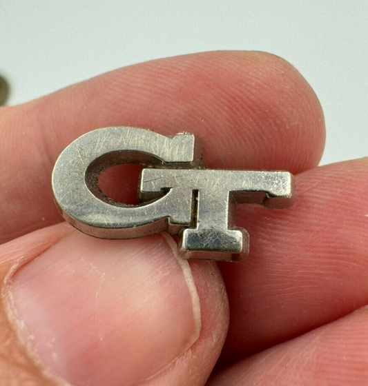 Georgia Tech Logo Tie Pin - collectible souvenir memorabilia - Silver Tone