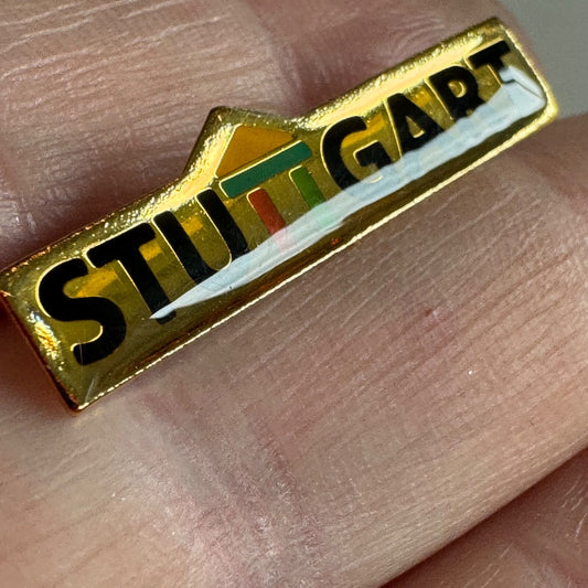 Vintage Stuttgart Germany Souvenir Tourist Lapel Pin 
