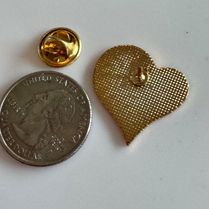 For the LOVE of Palo Alto California Lapel Pin Red Heart Stanford University