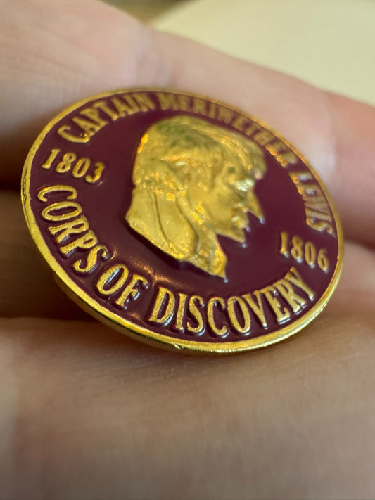 Vintage Captain Meriwether Lewis Corps of Discovery Lewis Lapel Pin