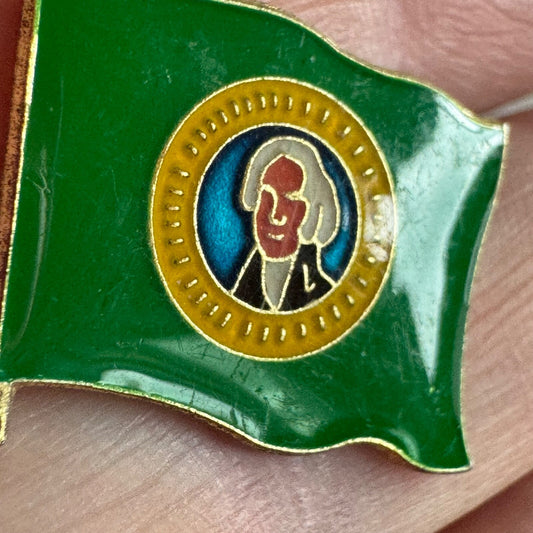 Vintage Washington State Flag Lapel Pin 