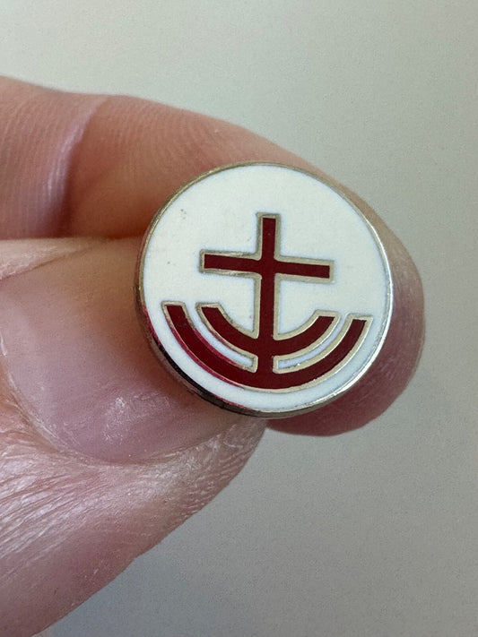 Vintage Episcopal Relief and Development Enamel Pin RARE