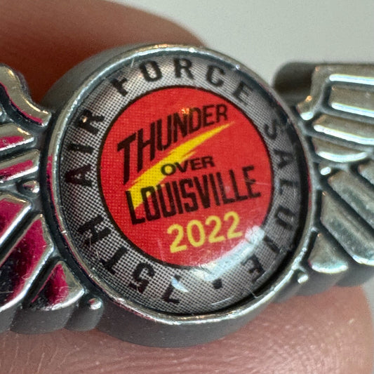 75th Air Force Salute Thunder Over Louisville 2022 Plastic Wings Lapel Pin