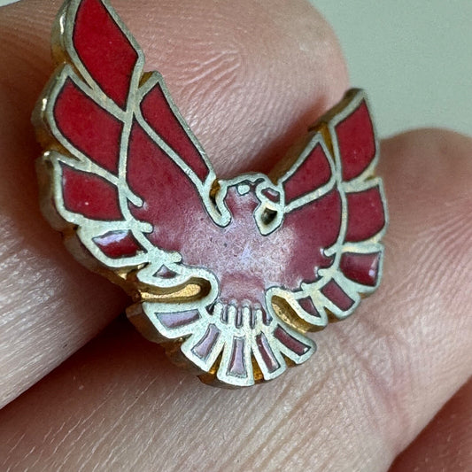 Vintage Pontiac Trans Am Firebird Enamel Logo Lapel Pin Tie Tack Hood Ornament