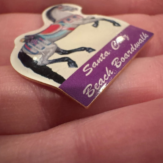 Santa Cruz Beach Boardwalk Carousel Horse Souvenir Lapel Pin