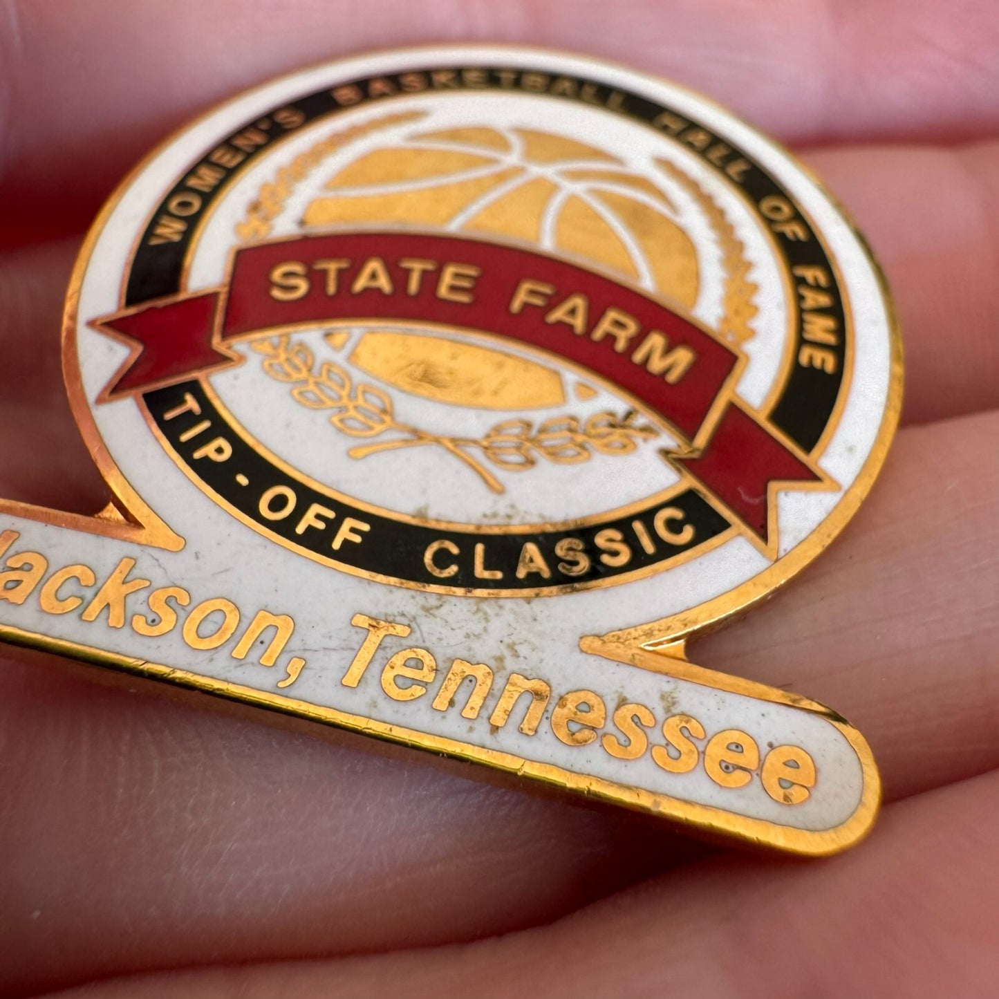 Womens Basketball Hall of Fame Tip Off Classic State Farm Pat Summitt Pin RARE