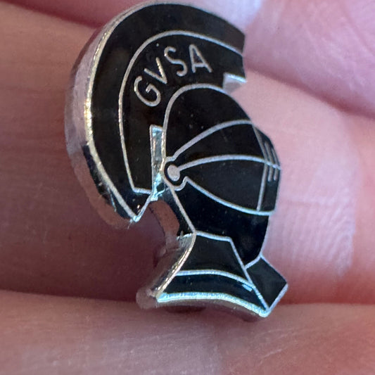 Vintage GVSA Spartan Helmet Lapel Pin Grand Valley State University