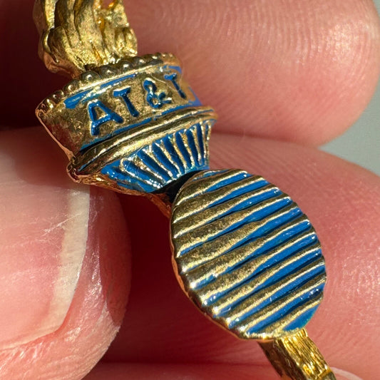 Vintae AT&T Torch Logo Lapel Pin Olympics Logo