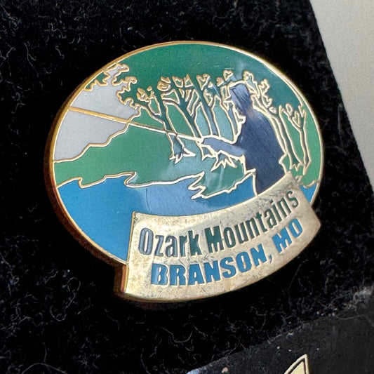 Ozark Mountains Lapel Pin – Branson, Missouri Silver Dollar City