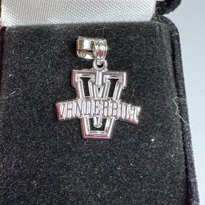 New in Box Vanderbilt University Sterling Silver Pendant Charm Commodores