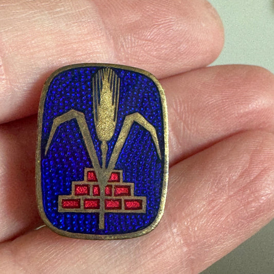 Vtg ABZEICHEN FÜR NÜTZLICHE TATEN Badge for Useful Deeds DDR Communist Pin
