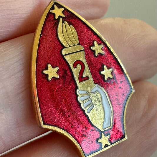 Vtg 2nd Marine Expeditionary Force – Torch, Stars, and Red Shield USMC