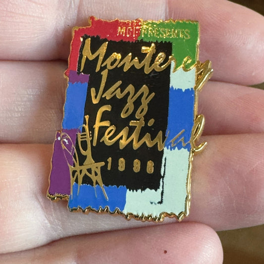 1996 Monterrey Jazz Festival Enamel Lapel Pin Souvenir