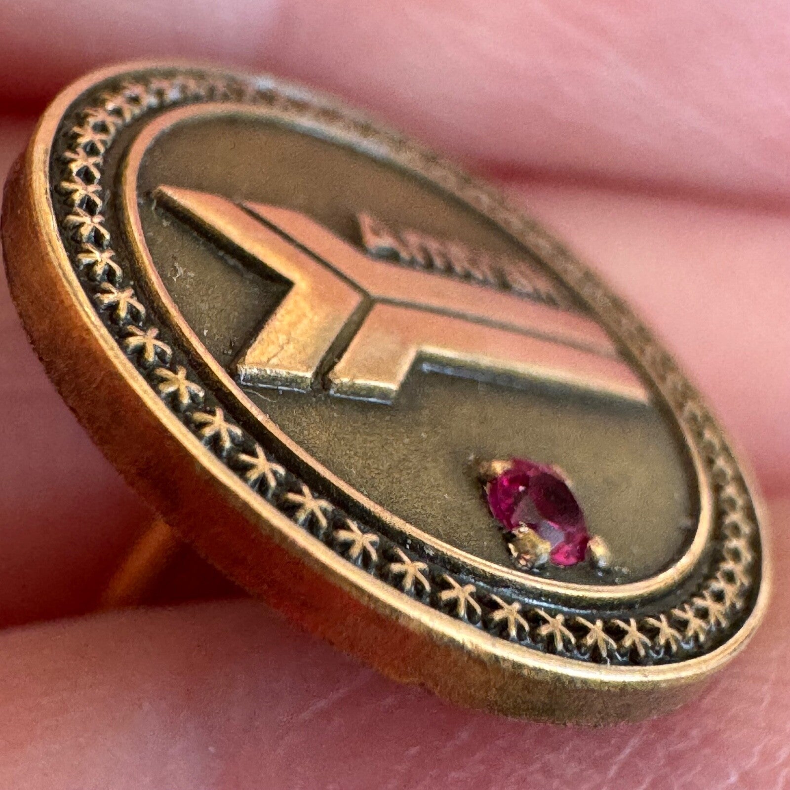 Amtrak Gold Filled 5 Years of Service Employee Service Pin Logo