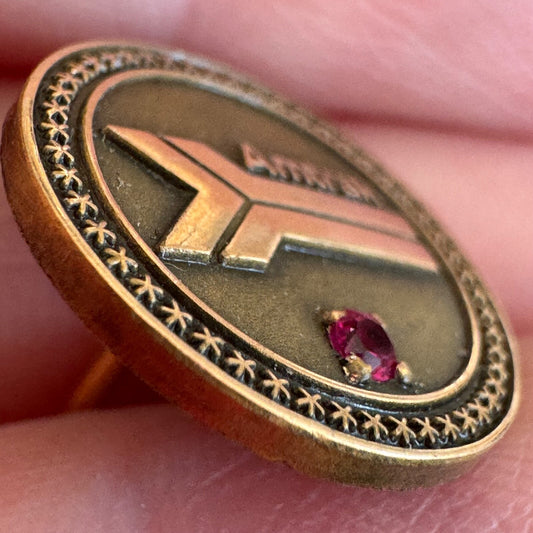 Amtrak Gold Filled 5 Years of Service Employee Service Pin Logo