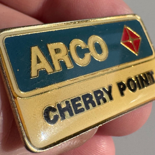 Vintage ARCO Cherry Point Refinery Lapel Pin Atlantic Richfield BP