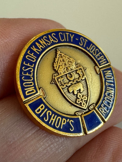 Vtg Diocese of Kansas City St. Joseph Bishop’s Recognition Award Pin Catholic