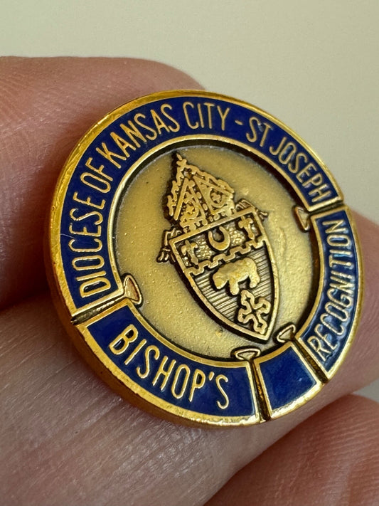 Vtg Diocese of Kansas City St. Joseph Bishop’s Recognition Award Pin Catholic