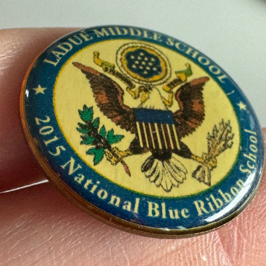 Ladue Middle School 2015 National Blue Ribbon Pin – U.S. Eagle Emblem