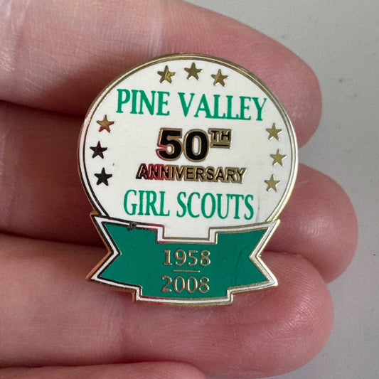 2008 Pine Valley Girl Scouts 50th Anniversary Lapel Pin 