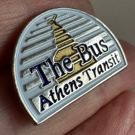 Vintage The Bus Athens Transit Lapel Pin Georgia RARE
