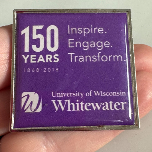 University of Wisconsin Whitewater 150th Anniversary Lapel Pin
