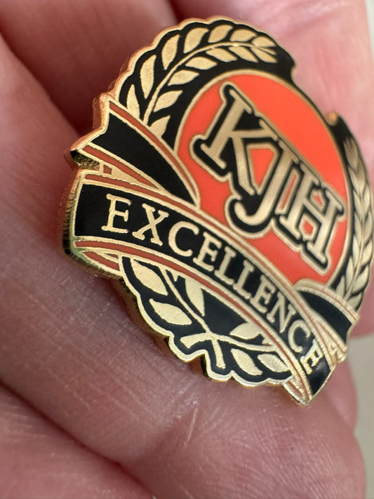 KJH Excellence Junior High Award Lapel Pin 