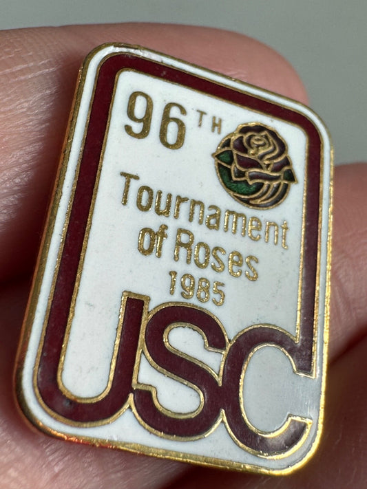 Vintage 1985 96th Tournament of Roses USC University of Southern California Pin
