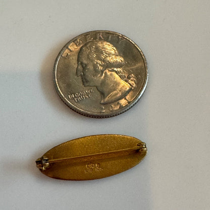 Vintage Great 100 R.N. Excellence North Carolina 1/10 10k Gold Filled Pin Nurse