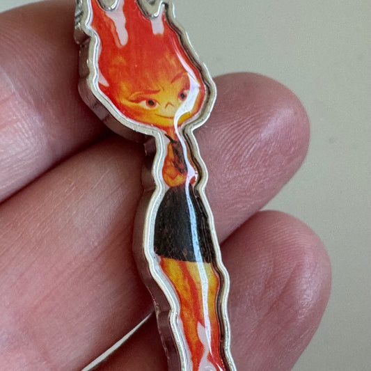 EMBER LUMEN FROM DISNEY PIXAR'S FILM ELEMENTAL LIMITED RUN PROMOTIONAL PIN/BADGE