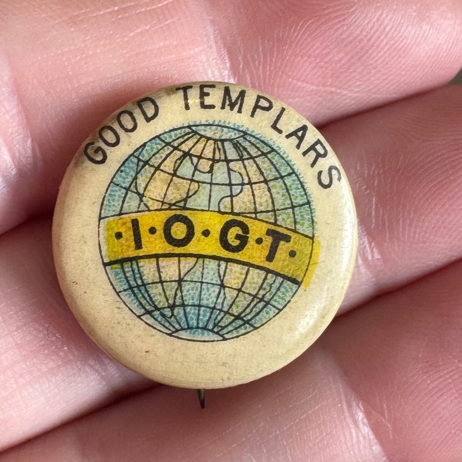 Antique International Organisation of Good Templars I.O.G.T. Lapel Pin IOGT