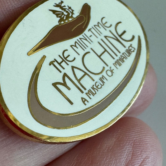 Vintage The Mini-Time Machine A Museum of Miniatures Lapel Pin Arizona