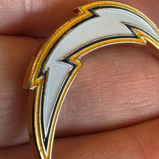 2002 San Diego Chargers Lightning Bolt Enamel Lapel Pin