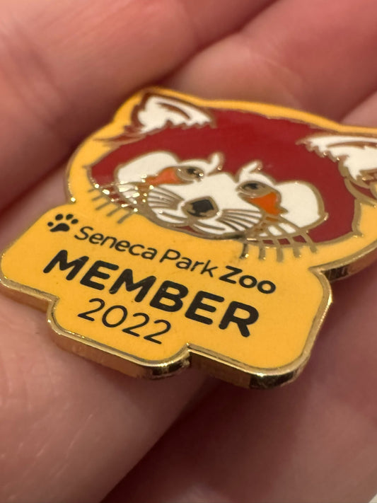 Seneca Park Zoo Member Lapel Pin 2022 Red Panda