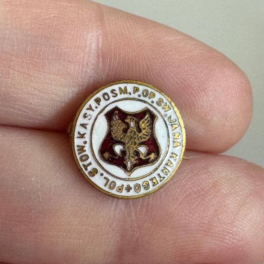 Vintage Polish Catholic Pin Saint John Cantius Lapel Pin 