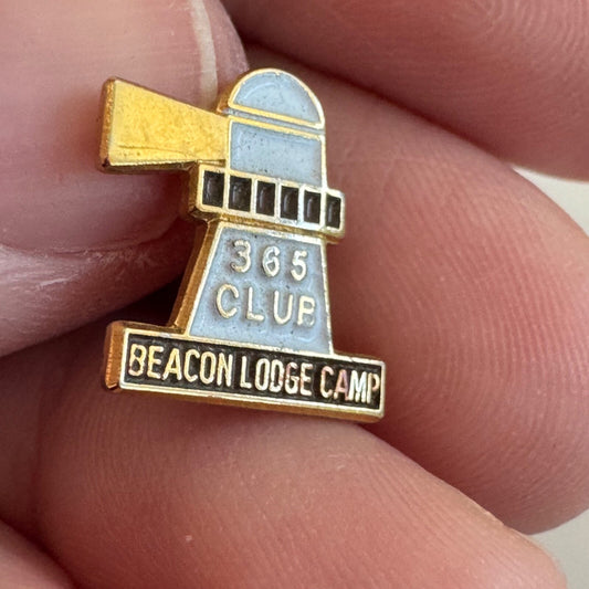 Vintage 365 Club Beacon Lodge Camp Pennsylvania Lions Lapel Pin