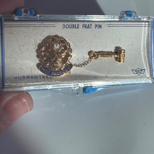 Vintage Elks Club Past President Pin BPOE New Old Stock in Original Box