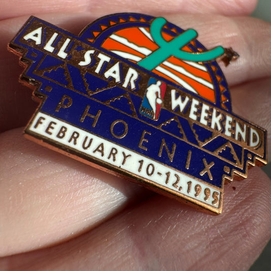 1995 NBA All-Star Weekend Phoenix Enamel Lapel Pin