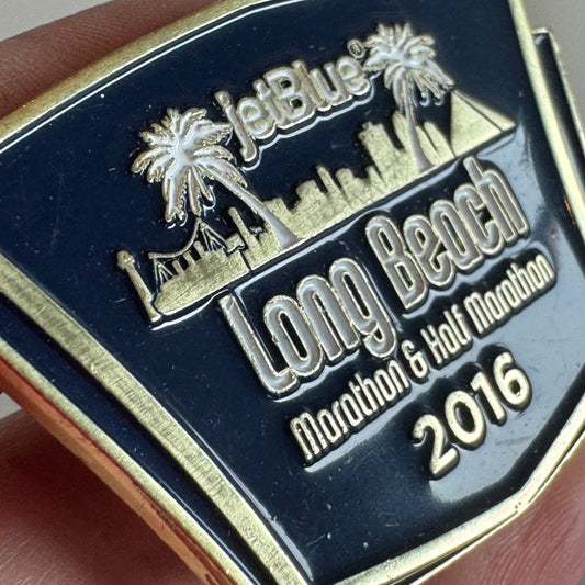 JetBlue Long Beach Marathon 2016 Runner Event Enamel Pin
