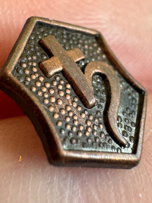 Vintage Alpha Chi Sigma Pledge Pin New Member Fraternity Tie Tack RARE
