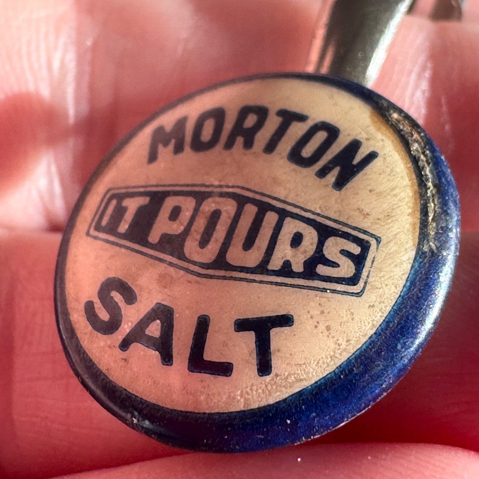 Vintage Morton Salt It Pours Pen Cap Attachment Lou Fox Chicago