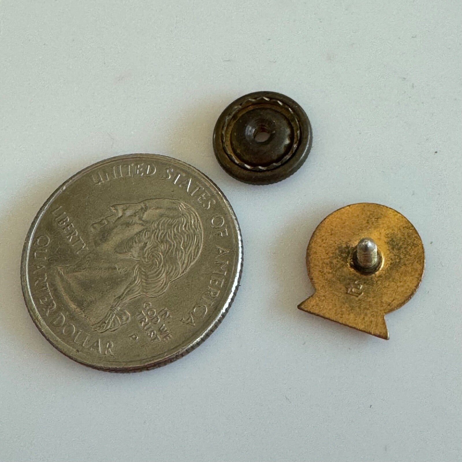 Vintage CBMC “Business Men Broadcasting the Gospel” Red & Gold Pin Screw Back
