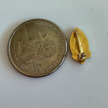 United Methodist Church Choir Member UMC Gold Tone Flame & Cross Pin