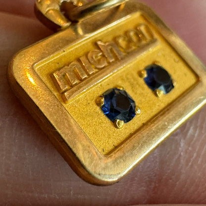 Vtg MichCon Gold Filled Award Charm Pendant Michigan Consolidated Gas Company