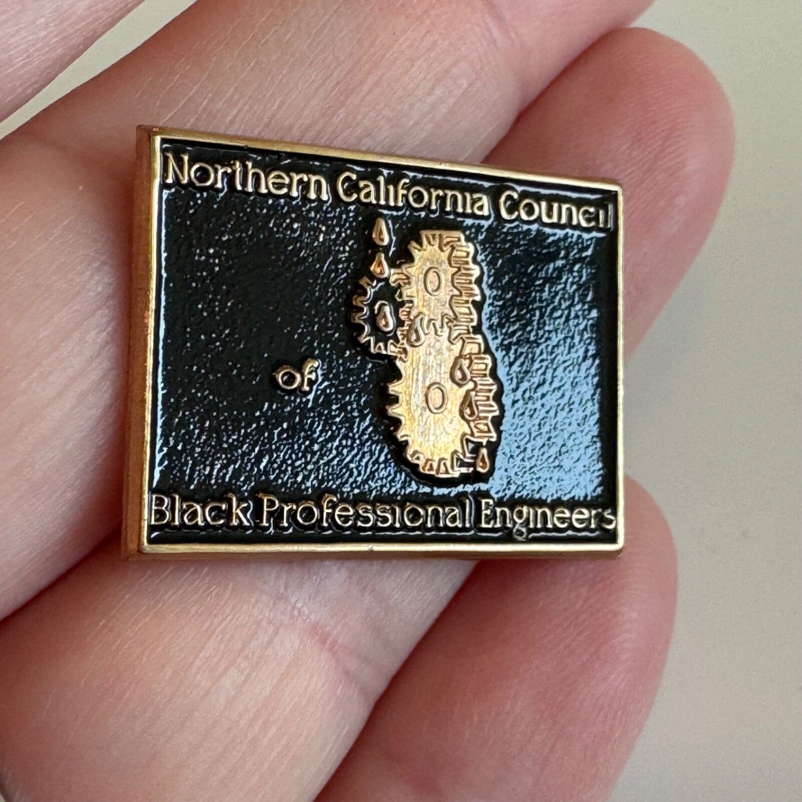 Vintage Northern California Council of Black Professional Engineers Lapel Pin