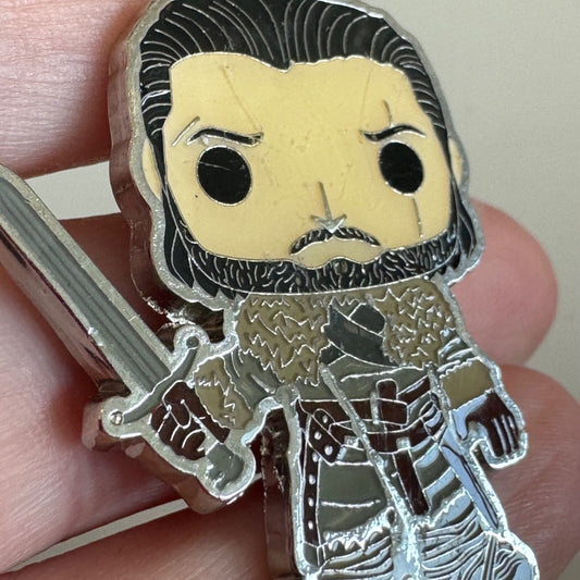 John Snow Game of Thrones HBO Funko Pop Look Lapel Pin Home Box Office